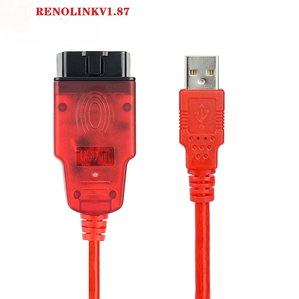 Новый диагностический интерфейс V1.87 V1.52 Renolink OBD2 для автомобилей Renault/Dacia