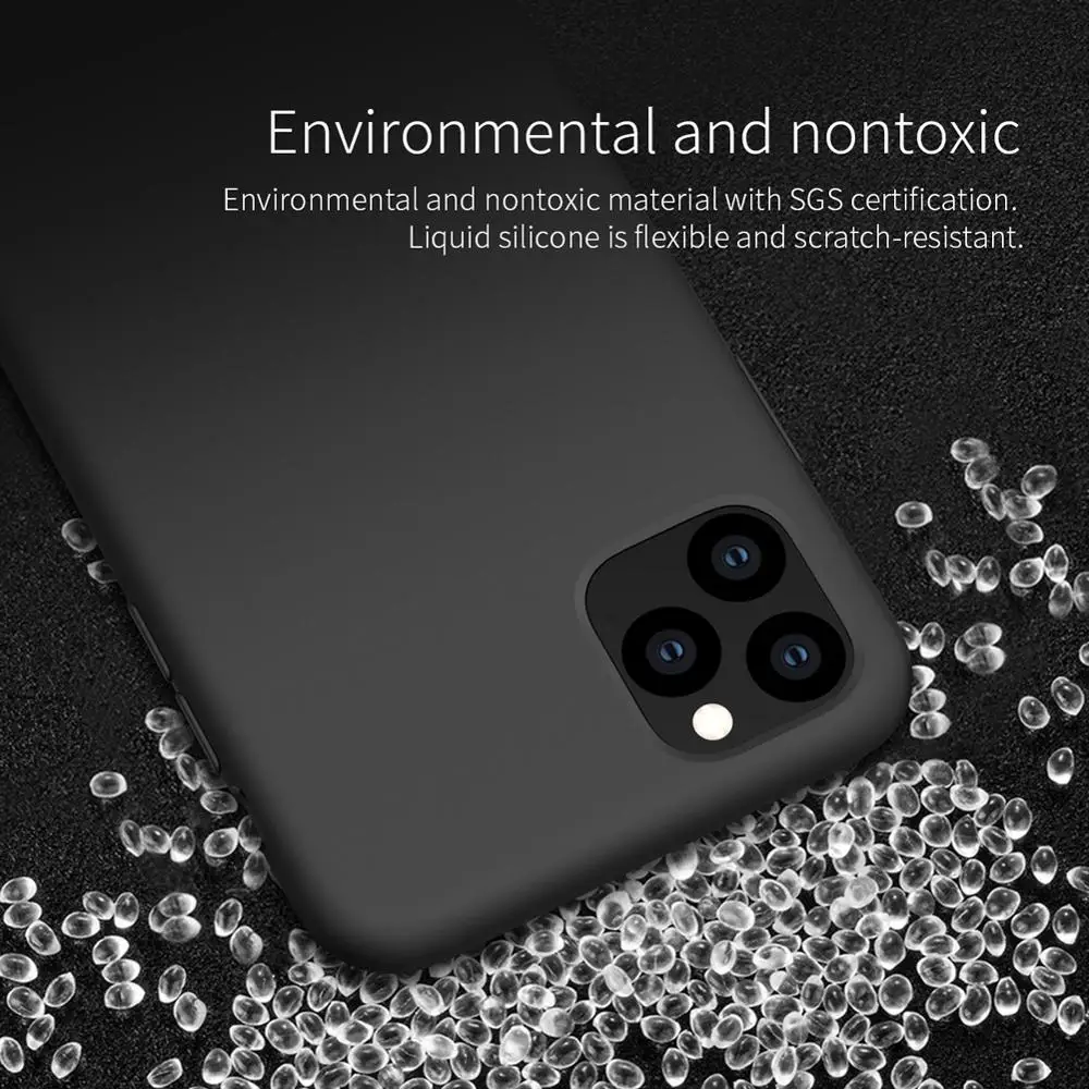 For iPhone 11/iphone 11 pro Case NILLKIN Liquid Smooth Silicone case iphone max Cover luxury protective bags | Мобильные телефоны и