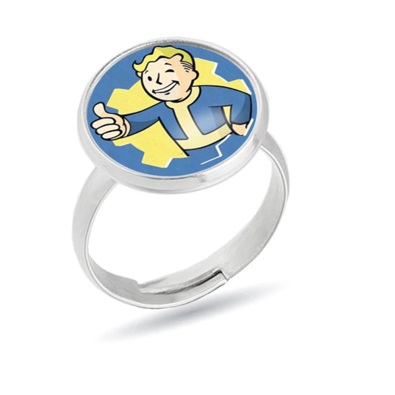 2019 новый стиль Fallout 4 кольца укрытие игра фото серебряное круглое кольцо ручной