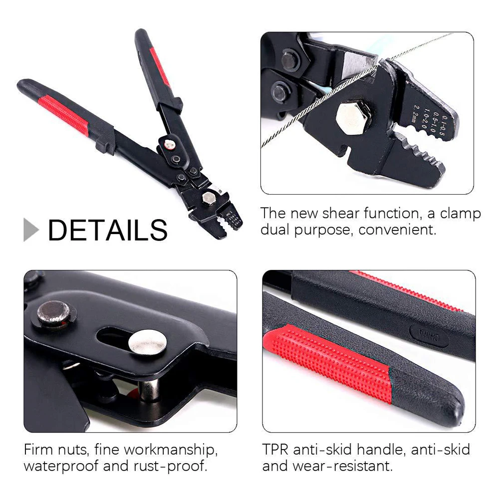 

150PCS/300PCS Portable Aluminum Double Crimping Loop Easy To Use Three Different Size Anti-corrosion Anti-rust
