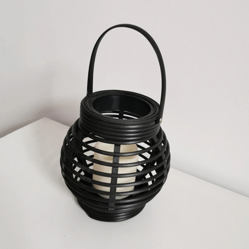 

1pc Chinese New Year Decoration Round Plastic Rattan Lantern For Wedding Party Decoration Holiday Supplies Lamp Interior Decorat