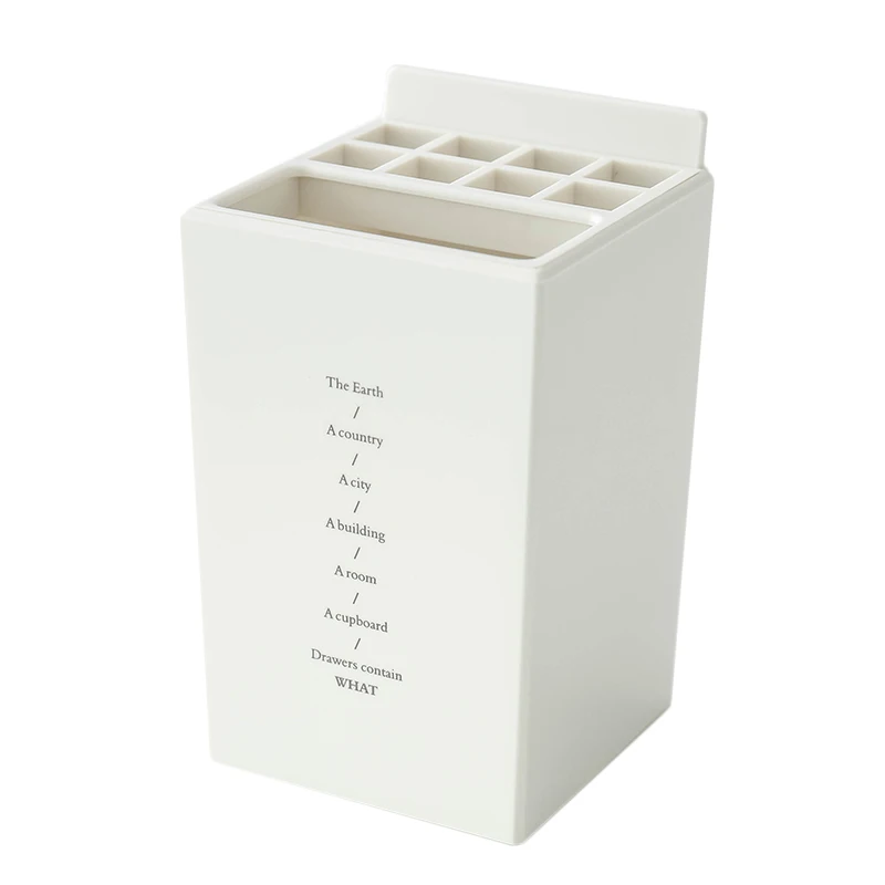 

Multi-function 9 Grid Square Pen Stand Office Desktop Storage Case Clear Plastic Brush Pen Pencil Cosmetic Holder Desk Organizer