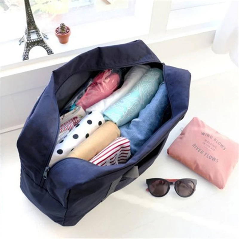 1 Pcs Unisex Large Capacity Bag New Nylon Foldable Travel Bags  Luggage Women WaterProof Handbags Men Travel Bags
