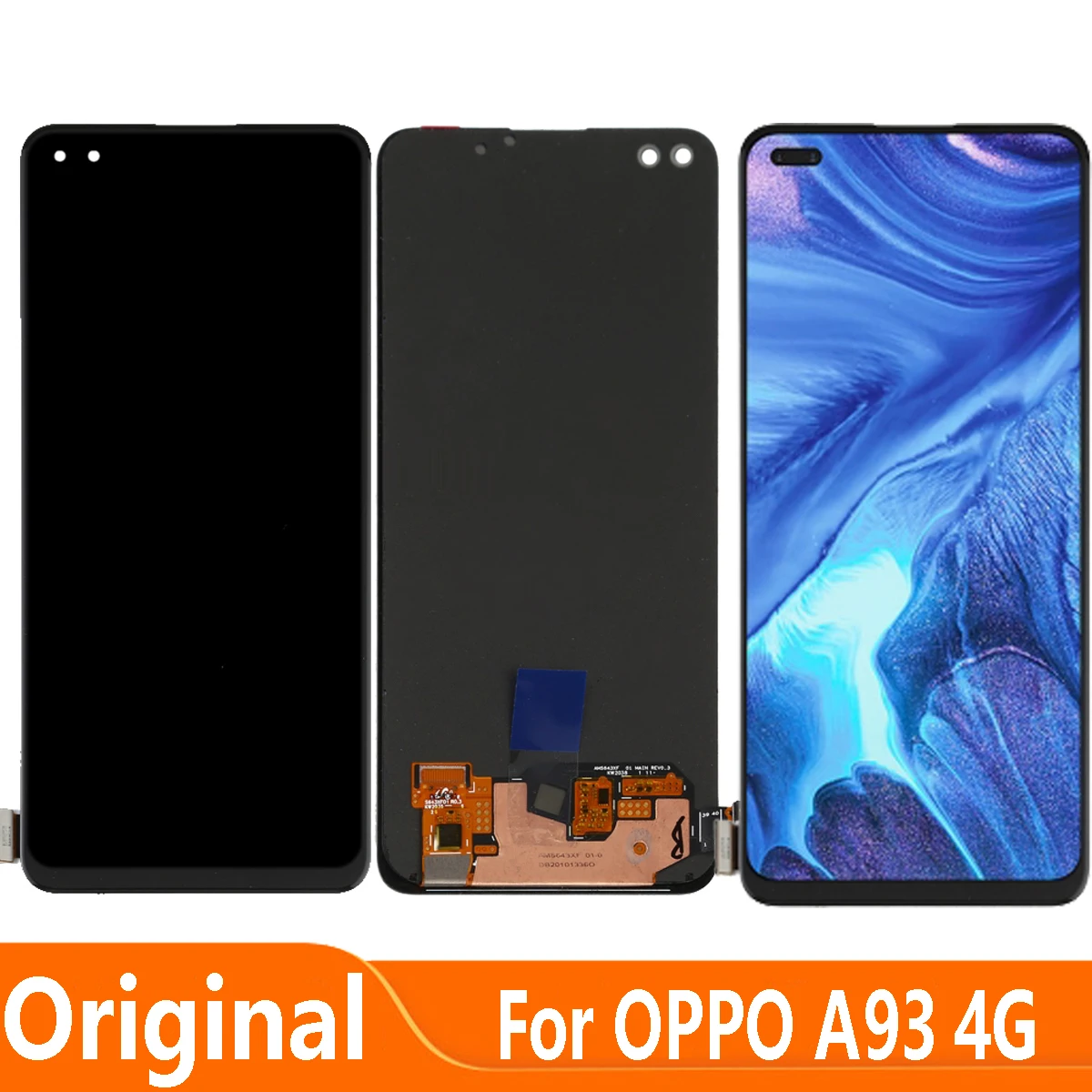 Pantalla LCD AMOLED Original de 6,43 pulgadas para OPPO A93, 4G, 2020, CPH2121, montaje de digitalizador t&aacute;ctil-0