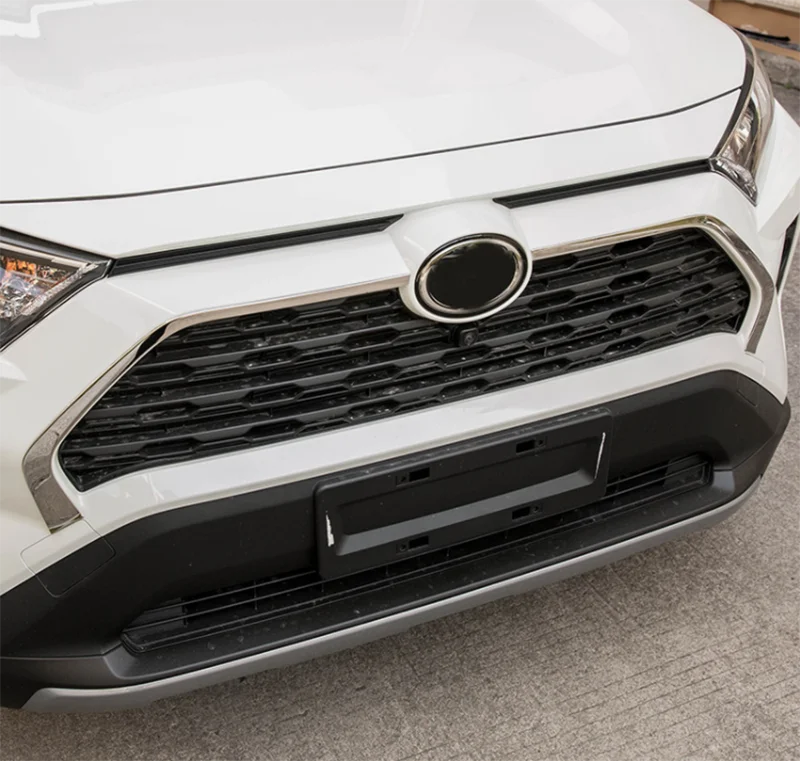 2 шт. передняя решетка декоративная накладка полоски для Toyota RAV4 2019 2020 стайлинга