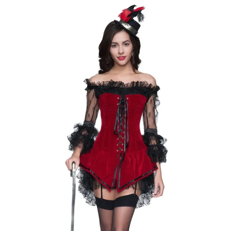 Женская Клубная одежда в стиле стимпанк бюстье и корсеты панк рейва сексуальное