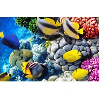 colorful print wall tapestry underwater world tapestry m48