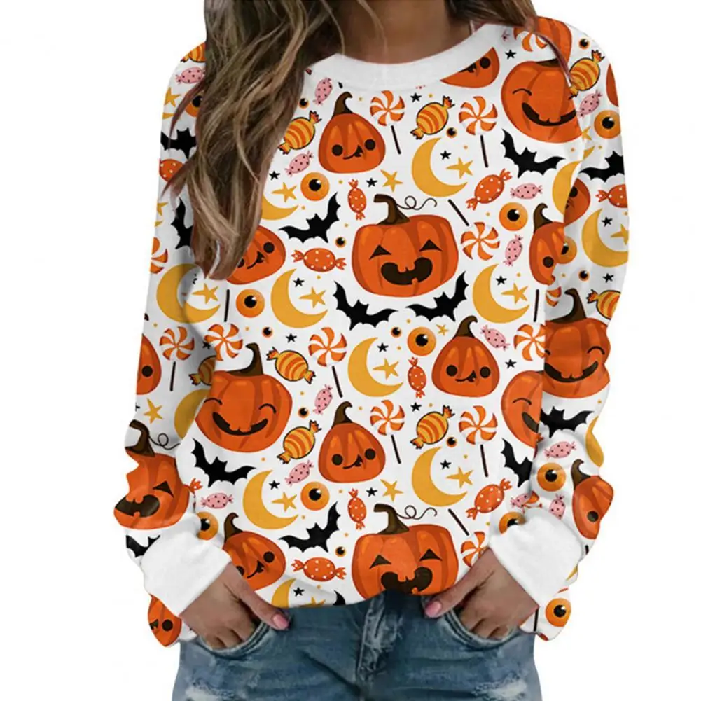 

Женская Осенняя толстовка с длинным рукавом и круглым вырезом