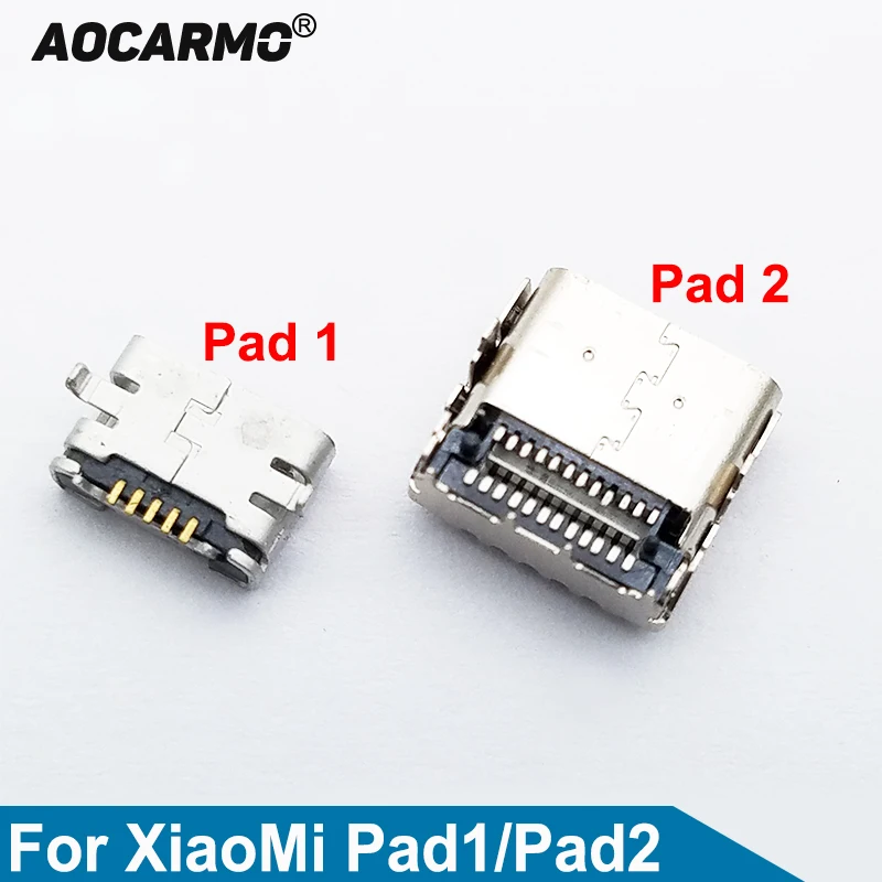 Aocarmo 2 шт. для Xiaomi Mi pad 1 Pad1 PAD2 MiPad Tablet Type C Micro USB зарядная док станция разъем зарядного