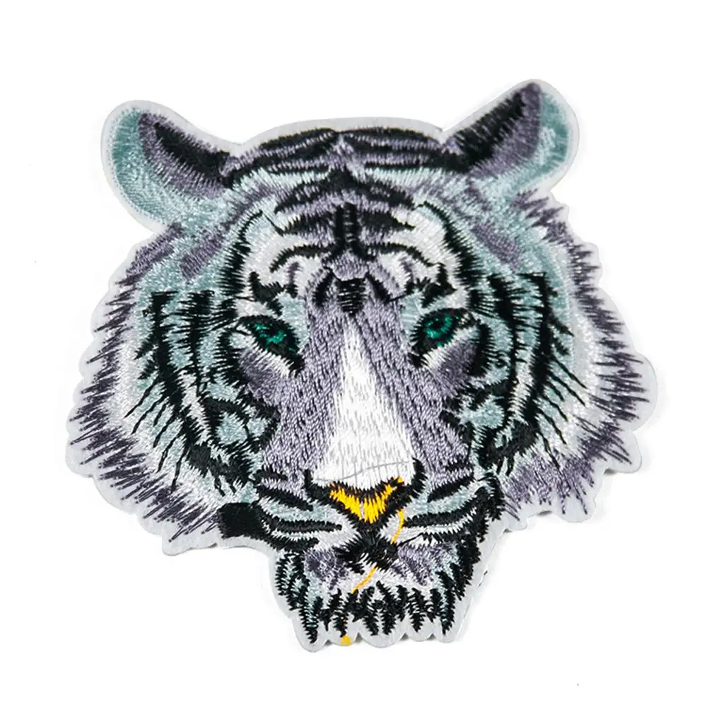 1 шт. черно-белая Тигровая наклейка для футболки стирающаяся утюга украшения