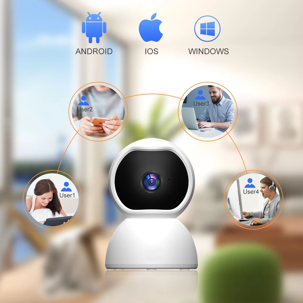 Беспроводная инфракрасная камера V380 с Wi-Fi 2 МП | Безопасность и защита