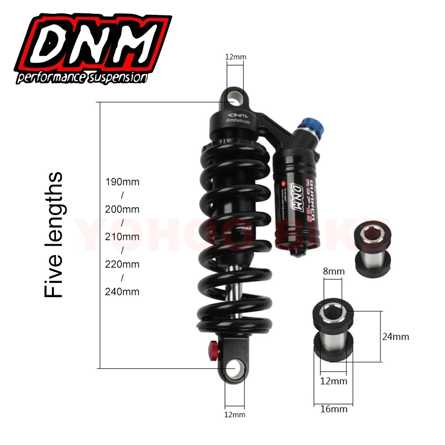 Задний амортизатор для горного велосипеда DNM RCP-2S передний внедорожного Am Fr Dh 190 200