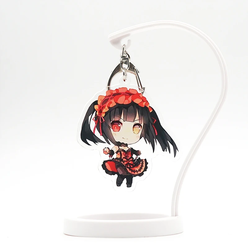 Дата живого Аниме Tokisaki Kurumi кошмар Ёсино отряд Itsuka Kotori Efreet Yatogami Tohka принцесса акриловый брелок - Цвет: 01 Tokisaki Kurumi