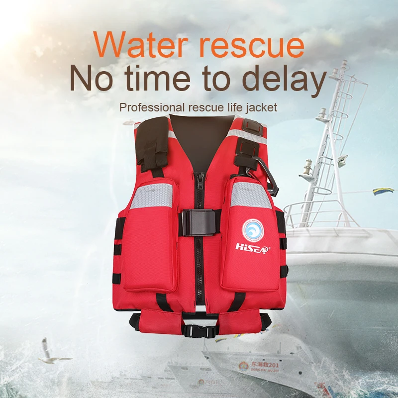 Высококачественный профессиональный спасательный жилет Hisea толстый для мужчин |