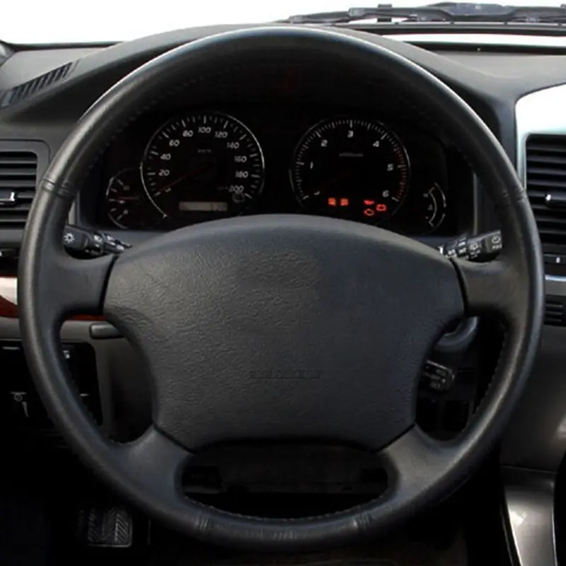 Сшитые вручную черные замшевые фотообои для Toyota Land Cruiser Prado 120 2004 2005 2006 2007 2008
