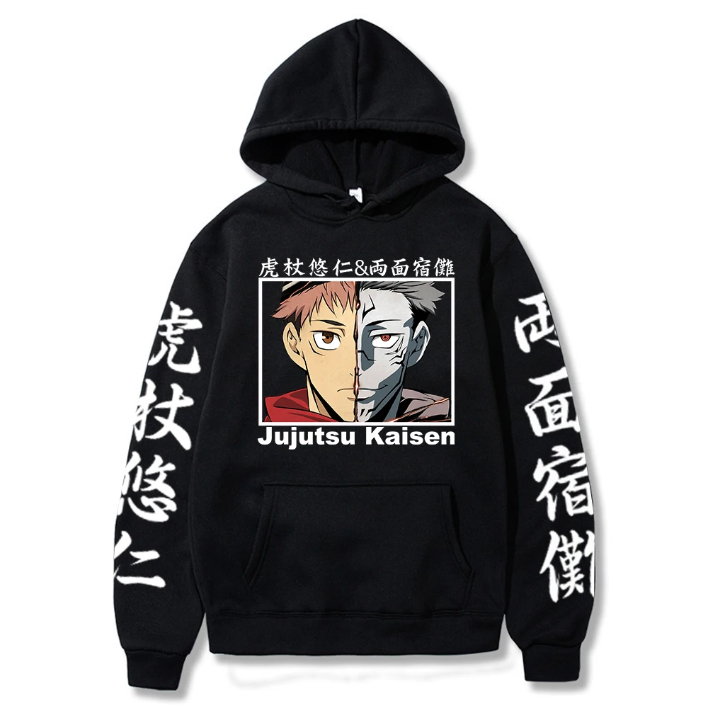 

Jujutsu Kaisen Itadori Yuji and Ryomen Sukuna Men/woman Regular Hoodies Sweatshirts Oversized Pullovers Sweatshirt