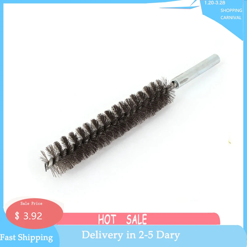 Металлическая проволока из нержавеющей стали щетка для чистки труб длина 17 см