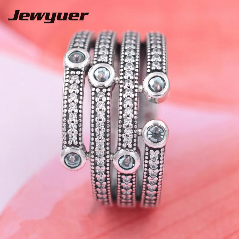 

Мерцающие океанские серебряные кольца для женщин из стерлингового серебра 925 пробы, ювелирные украшения, обручальное кольцо, anillos Memnon, оптовая продажа, RIP095