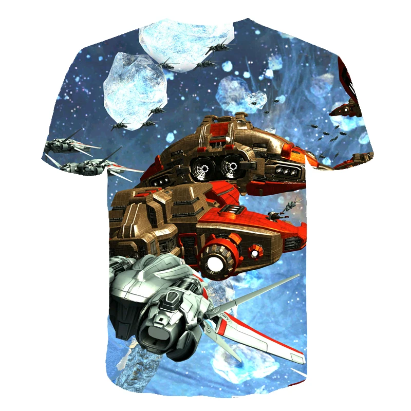 

Children's Fun Star Wars 3D Printed Short-Sleeved T-Shirts For Boys And Girls Popular Fashion t shirts Short-Sleeved Baby Tops