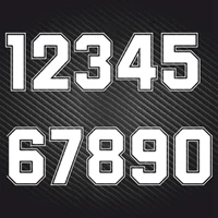 a1111 digits 0 1 2 3 4 5 6 7 8 9 racing numbers vinyl decal motorcycle helmet accessories car sticker