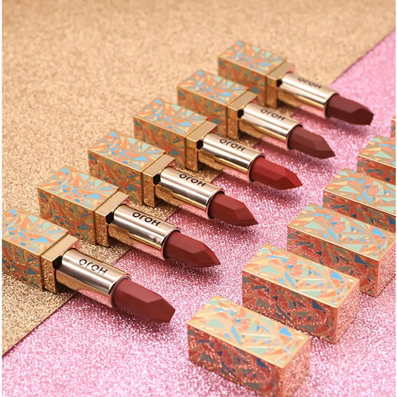 HOJO Увлажняющая губная помада сексуальный красный тыквенный цвет водостойкий