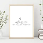 Минималистичная Абстрактная Картина на холсте с буквенным принтом, используемая для чтения, спальни, спальни, современный настенный художественный декор, плакаты