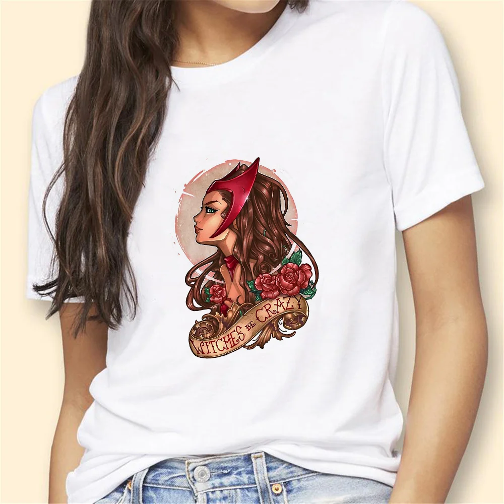 

T-shirts Women 90s Clothing Casual Ladies Cute Printing Alice Fashion Clothes Graphic Tshirt Top Lady Print Female Tee T-Shirt