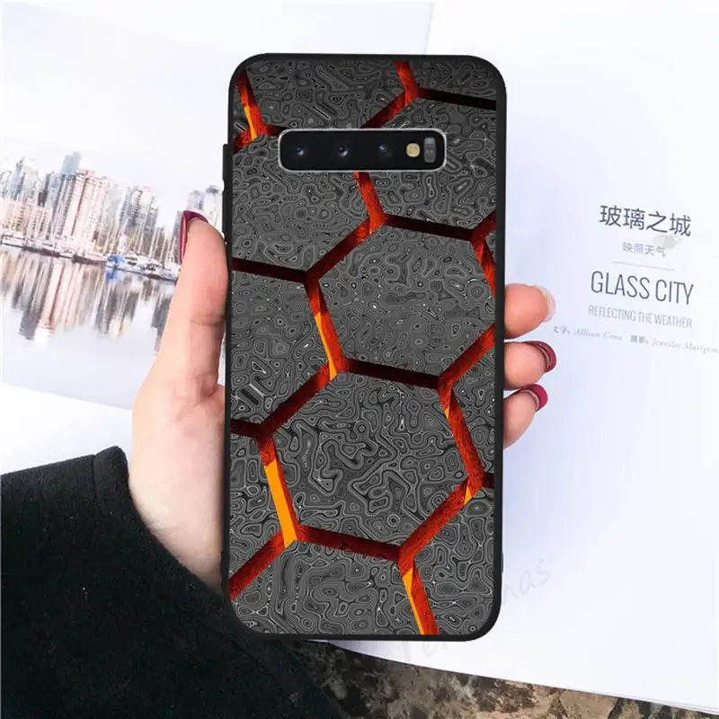 

Hexagonal lattice Phone Case For Samsung galaxy S 7 8 9 10 20 edge A 6 10 20 30 50 51 70 note 10 plus