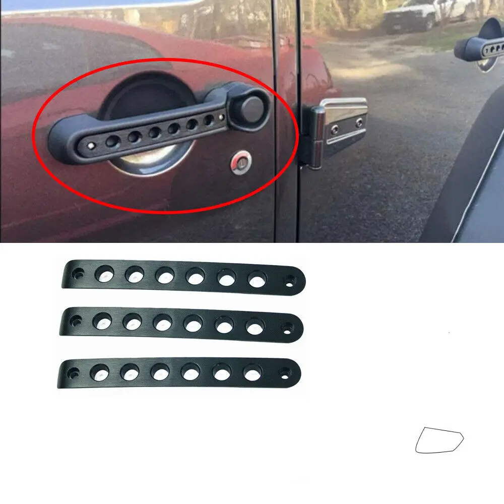 3 шт./компл. матовый алюминиевый дверной захват ручки вставки Накладка для 2007 2018