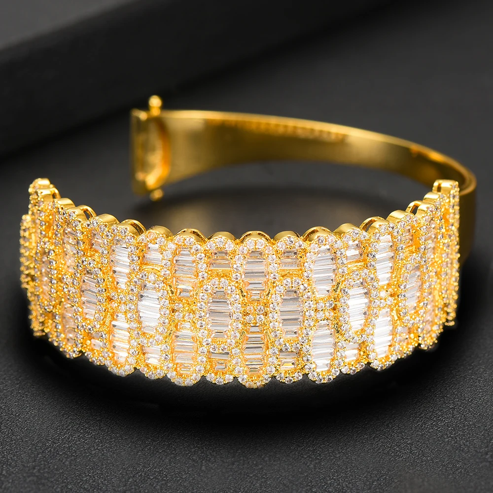 missvikki Luxury finely Gold Bangle Ring Sets for Women Wedding Dubai Bridal aretes de mujer modernos | Украшения и аксессуары