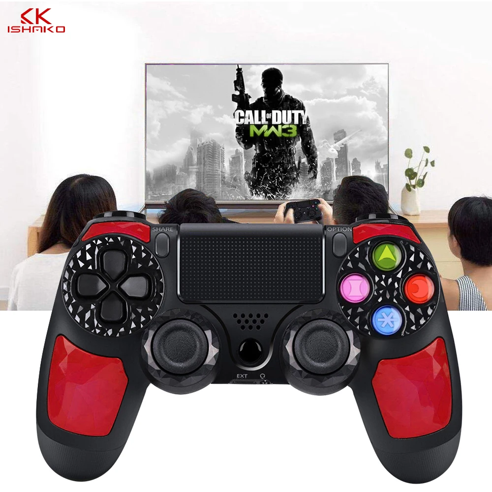 K ISHAKO 10 шт. Bluetooth беспроводной геймпад джойстик для sony Playstation 4/PS4 Pro Slim с 3,5 мм разъем для гарнитуры для ps3 игровой ПК