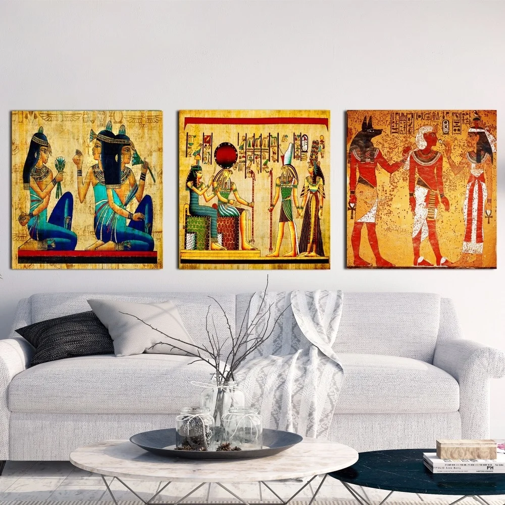 

Vintage Egypt Classic Artwork Posters and Prints Wall art Decorative Picture Canvas Painting For Living Room Home Decor Unframed