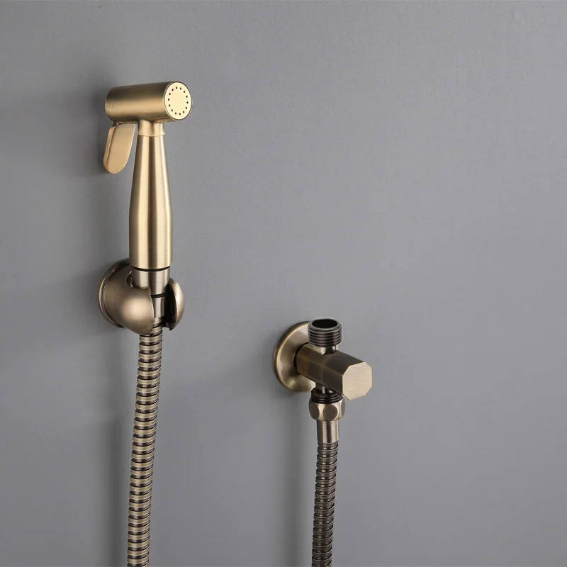 Современная бронзовая Дамская мойка набор пистолетов распылителей для туалета