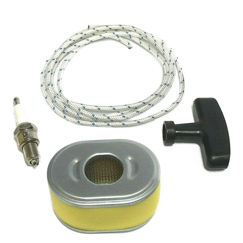 4 Pcs Set Of Service Kit Air Filter Spark Plug Pull Handle Cord Fits For Honda GX110 GX120 | Инструменты