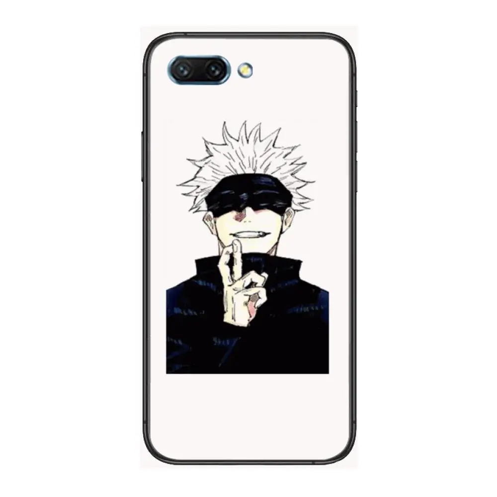 

Anime jujutsu kaisen clear Phone Case For Huawei Honor 10 9 8 7 N Pro Lite A C RU Black Etui Coque Hoesjes comic fashion
