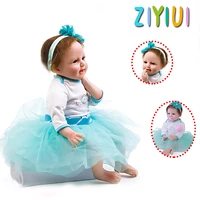 ziyiui realistic silicone vinyl reborn dolls girl 55 cm lifelike baby doll toy give loven birthday fashion gifts