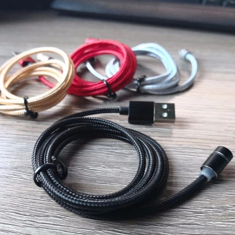 UGI 360 ° Магнитный адаптер светодиодный Micro USB C type зарядный кабель для HUAWEI samsung S8 S9 S10