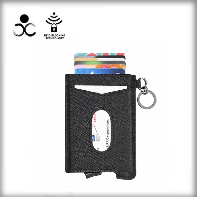 Кошелек из натуральной кожи Anit theft кошелек для женщин автоматическая всплывающая