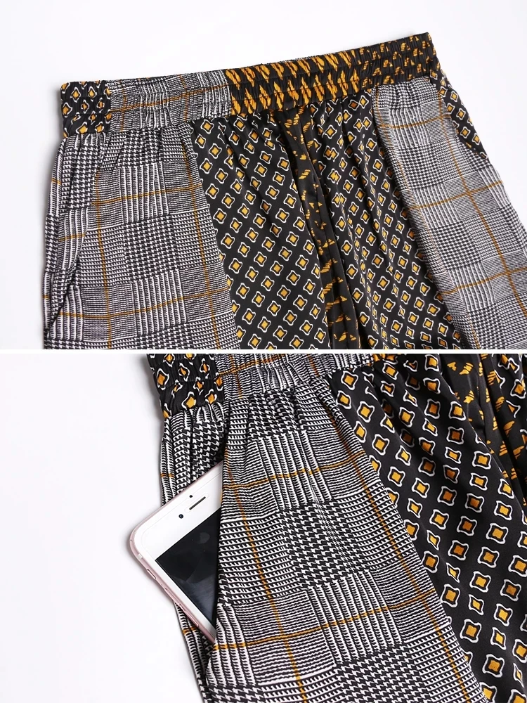 

High-Quality Retro Suit Woman Large Size Temperament Was Thin Casual Fashion Sunscreen Jacket+Striped Bloomer Two-Piece Female