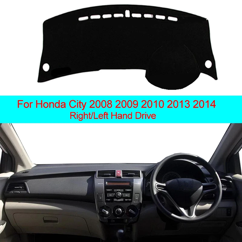 2 слоя крышка приборной панели автомобиля тире коврик ковер накидка для Honda City 2008