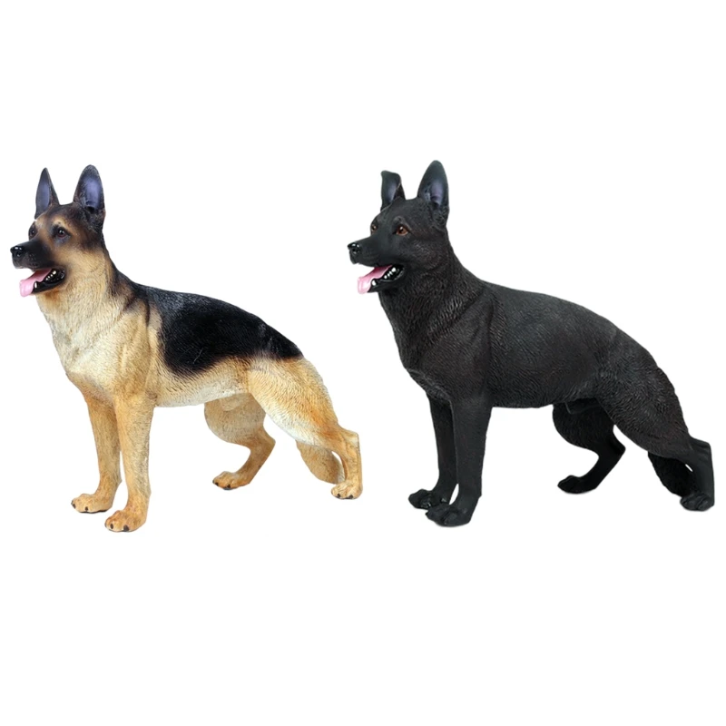 

German Shepherd Dog Model Toy Static Model for Military Soldiers Action Figure Accessories Mini Size Toys for Kids