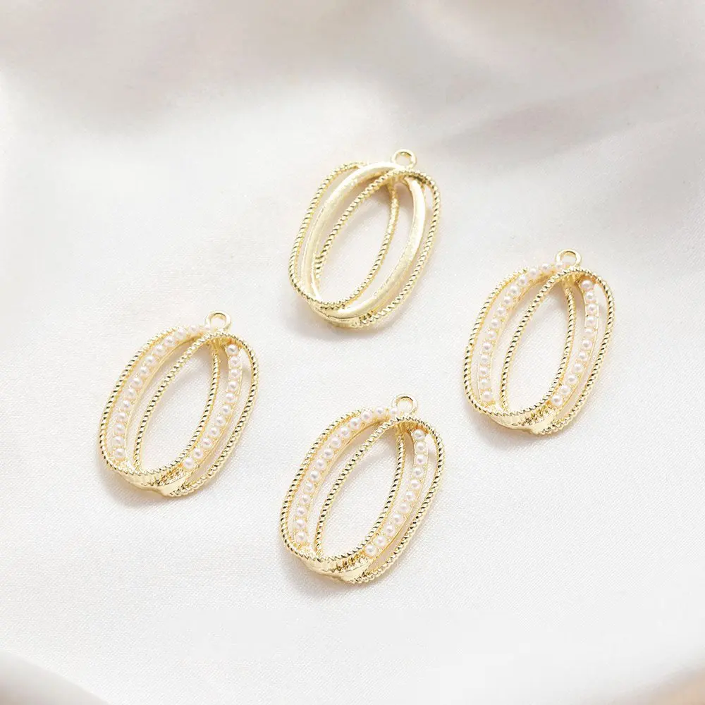 Овальные жемчужные подвески-шармы для изготовления ювелирных изделий