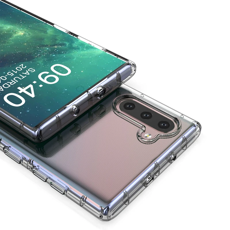 Защитный Тонкий гибкий прозрачный чехол из ТПУ для samsung Galaxy Note 10 Pro 9 8 S10 S8 S9 Plus A10 A20