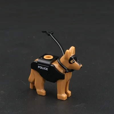 5 шт./лот полиция собака спецназ солдаты фигурки блоки военное оружие Playmobil детали