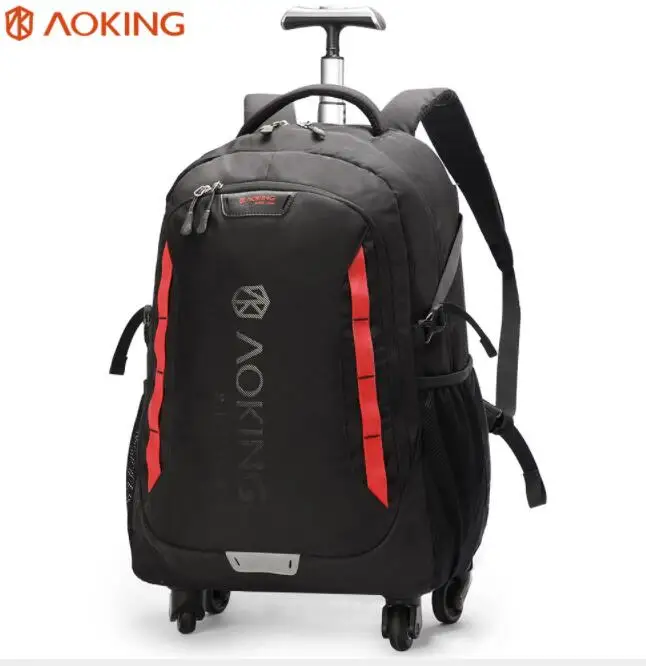 Men Travel trolley bag Rolling Luggage bags backpack on wheels wheeled backpack for Business oxford Travel trolley bag suitcase