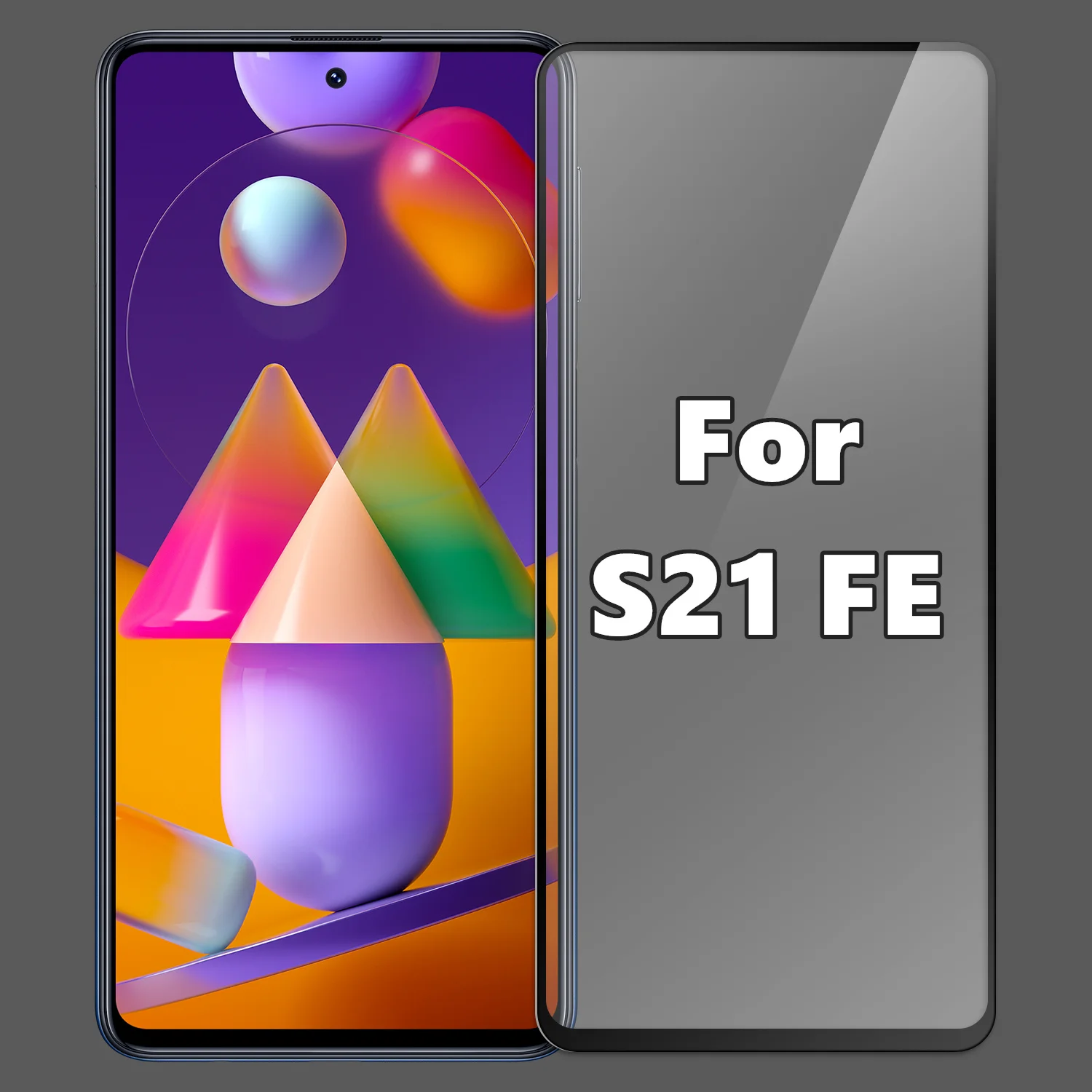 

Screen Protectors for Samsung S21 FE Glass Protective Cover Black Transparent Film on Galaxy S21fe 1/2/3PCS Phone Accessories