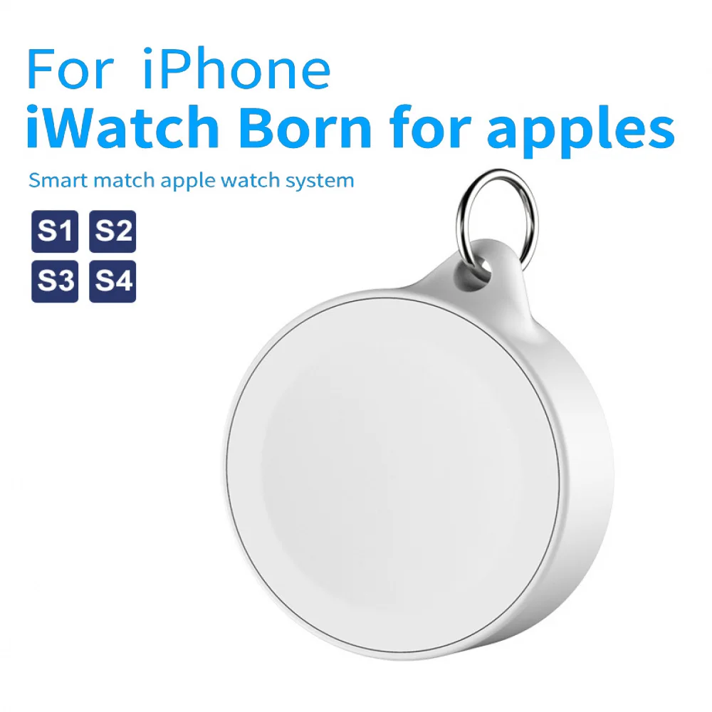 Портативное магнитное Беспроводное зарядное устройство для Apple Watch 1 2 3 4 серии