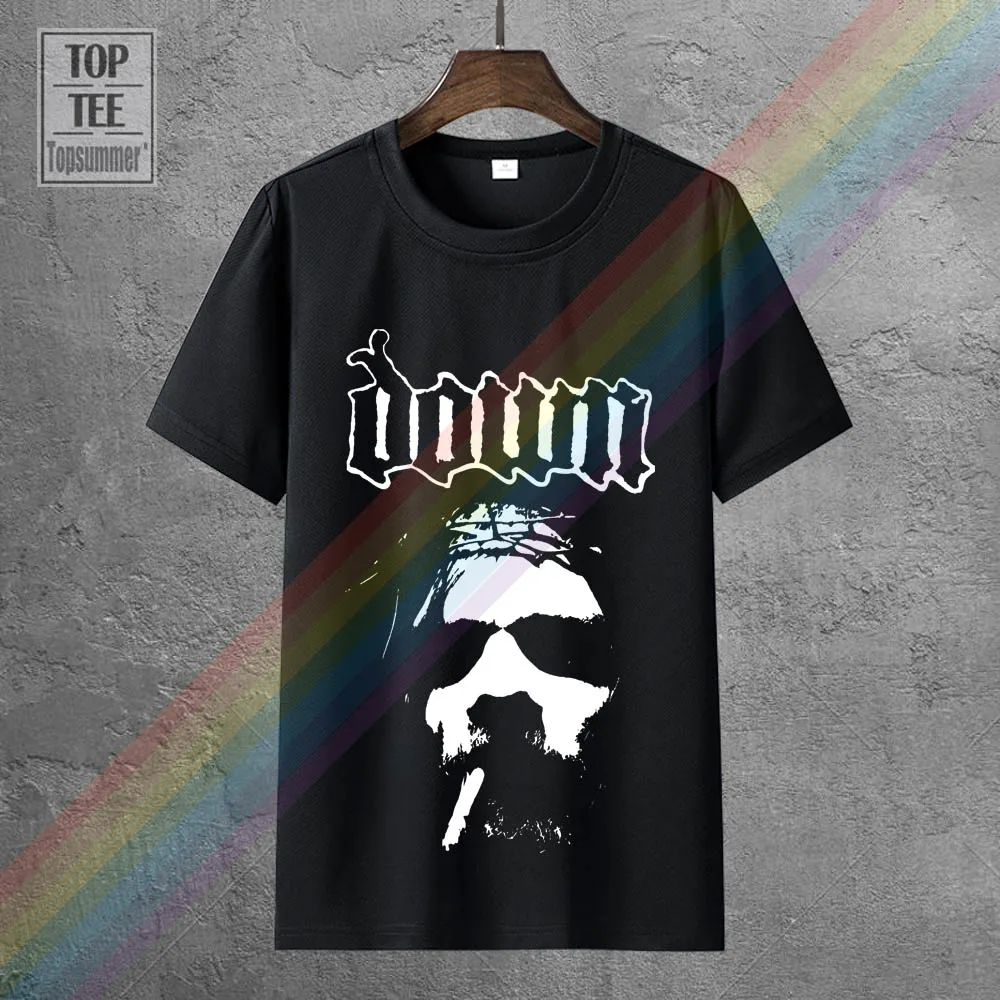 

Authentic Down Band Smoking Jesus T Shirt S M L Xl 2Xl Pantera New Men T Shirt Print Cotton Short Sleeve T-Shirt