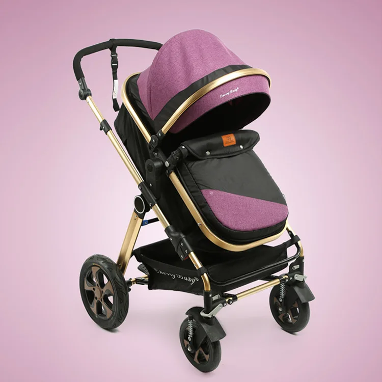 

New Two-way Baby Stroller Fold Flat Lying High Landscape Plastic Stroller Can Be Folded To Carry Infant Stroller