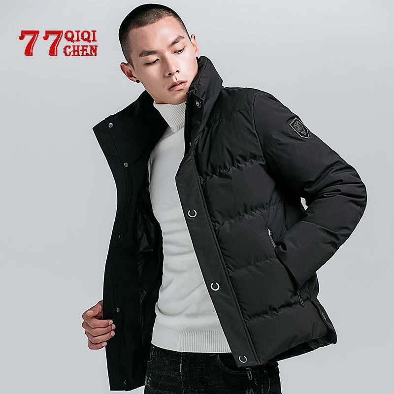 2021 зимняя теплая непродуваемая куртка Мужская парка высокое качество